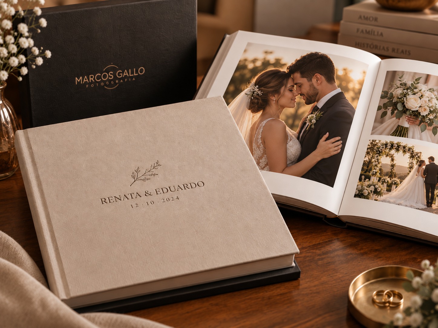 Álbum de casamento premium Marcos Gallo Fotografia